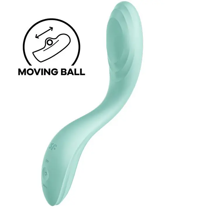 Вібратор із перлинною стимуляцією точки G Satisfyer Rrrolling Pleasure Mint - Master