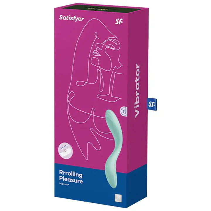 Вібратор із перлинною стимуляцією точки G Satisfyer Rrrolling Pleasure Mint - Master