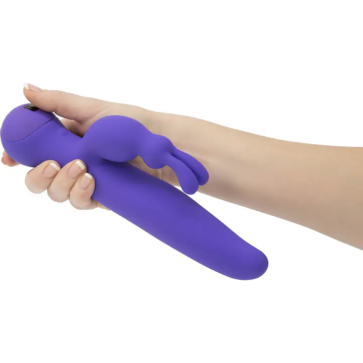 Вібратор-кролик з сенсорним управлінням і ротацією Touch by SWAN - Duo Purple, глибока вібрація - Master