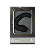 Вібромасажер простати Rocks Off Rude-Boy Black, масаж промежини, макс. діаметр 2,5 см - Master