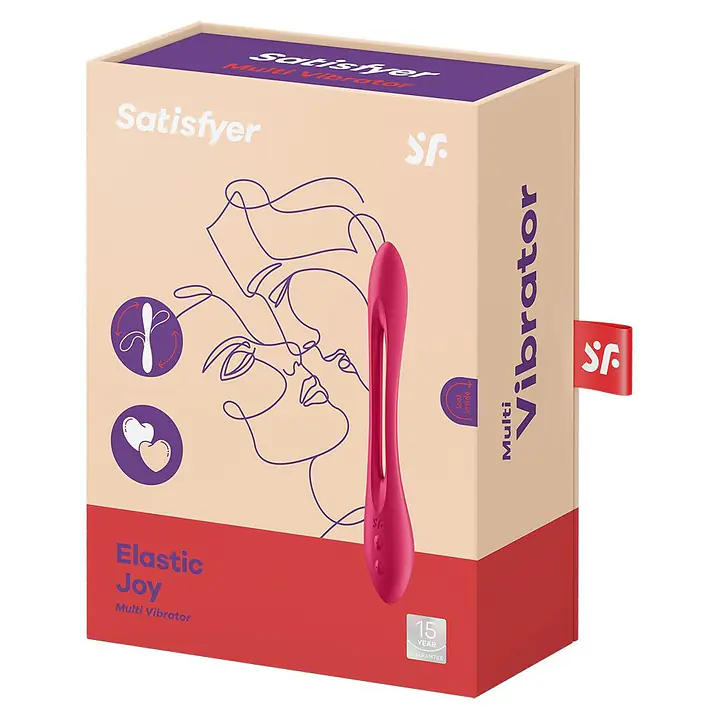 Універсальний гнучкий вібратор для пар Satisfyer Elastic Joy Red - Master