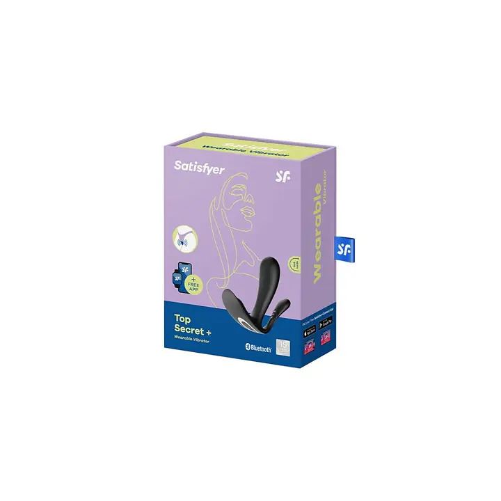 Подвійний смарт-вібратор у трусики Satisfyer Top Secret+ Black - Master