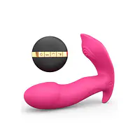 Вібратор Dorcel Secret Clit з підігрівом і пультом ДК, можна під одяг, голосове керування - Master
