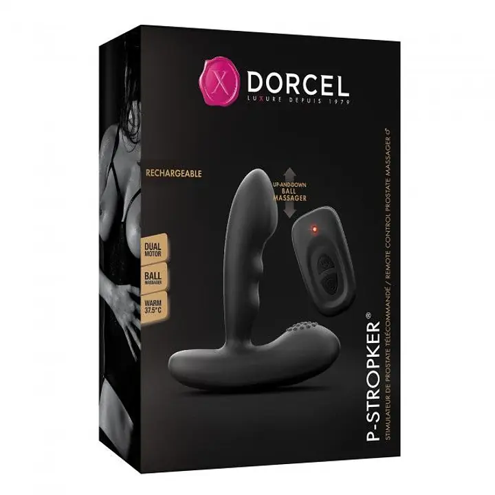 Масажери простати Dorcel P-Stroker з пультом ДК, підігрівом і прицільним масажем, два мотори - Master