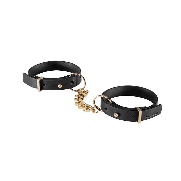 Наручники з екошкіри Bijoux Indiscrets Maze – Thin Handcuffs Black - Master