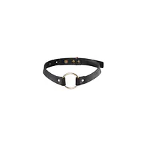 Чокер з екошкіри Bijoux Indiscrets Maze – Single Choker Black - Master