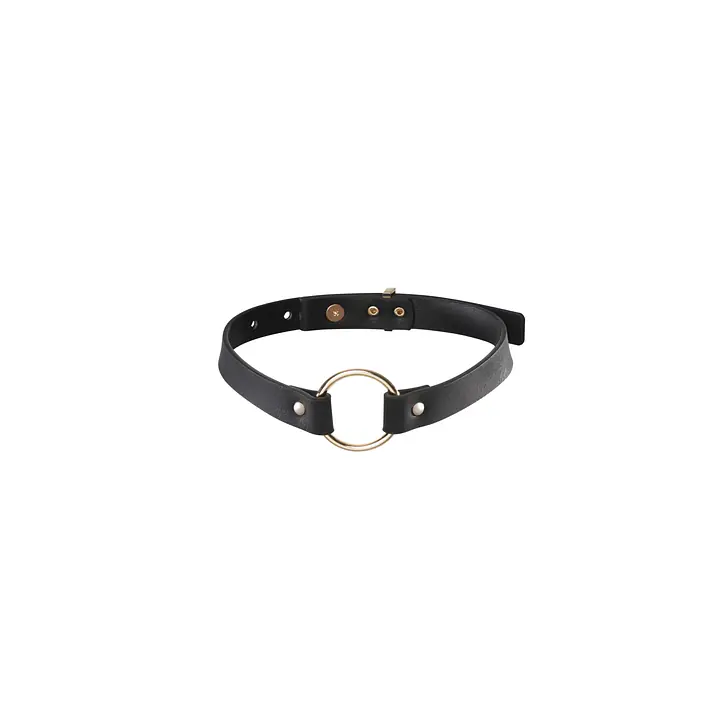 Чокер з екошкіри Bijoux Indiscrets Maze – Single Choker Black - Master