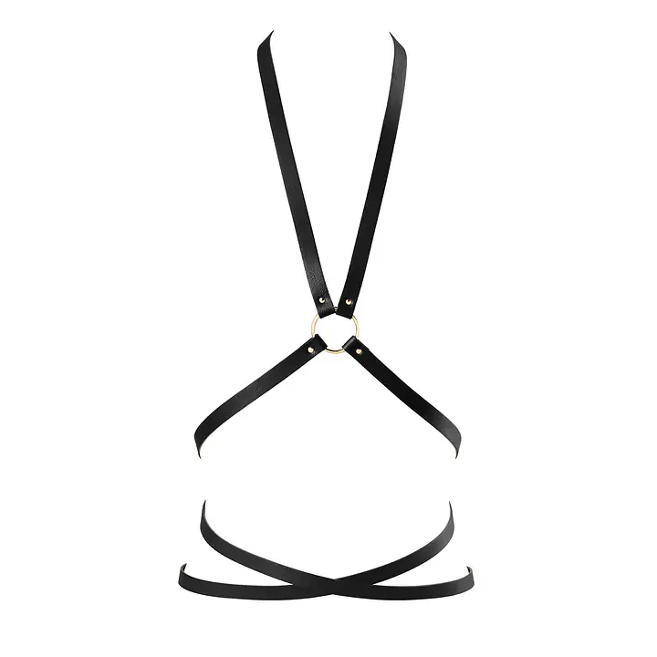 Портупея з екошкіри Bijoux Indiscrets Maze – Multi-Way Body Harness Black - Master
