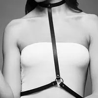 Портупея Bijoux Indiscrets MAZE - I Harness Brown, екошкіра, дуже стильна - Master