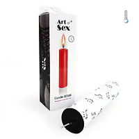 Чорна свічка воскова Art of Sex size M 15 см низькотемпературна - Master
