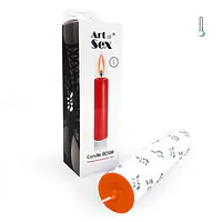 Помаранчева воскова свічка Art of Sex size M 15 см низькотемпературна - Master