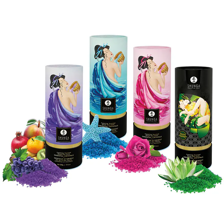 Сіль для ванни Shunga Oriental Crystals Bath Salts ORGANIC – Lotus Flower (500 г) сіль Мертвого моря - Master