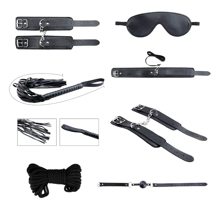 Набір аксесуарів БДСМ Alive Secret Desires Black Kit (8 pcs) - Master