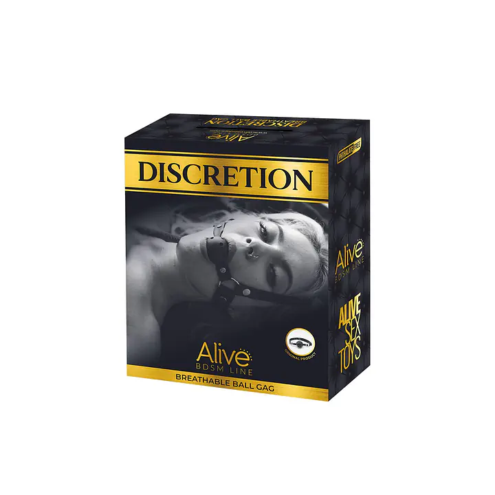 Повітропроникний кляп Alive Discretion Red - Master