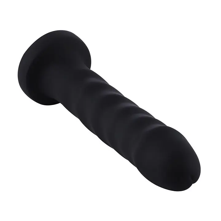 Силіконовий фалоімітатор для секс-машин Hismith 7.1″ Anal Dildo Black, система KlicLok - Master