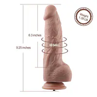 Гнучкий фалоімітатор для секс-машин Hismith 9.25″ Silicone Dildo, система KlicLok - Master