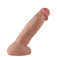 Гіперреалістичний фалоімітатор для секс-машин Hismith Hyper Realistic Silicone Dildo, KlicLok - Master