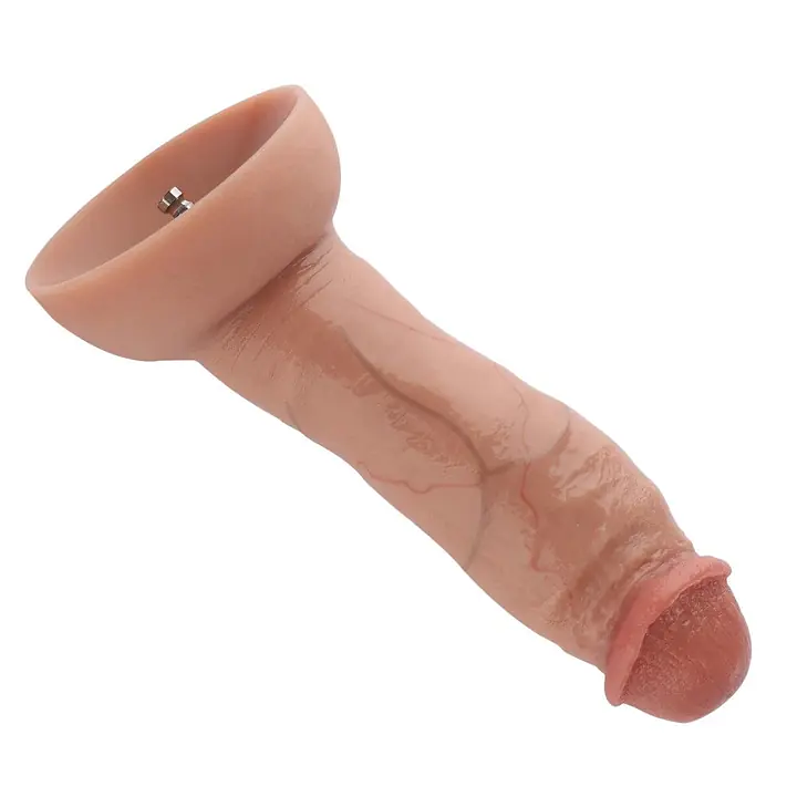 Гіперреалістичний фалоімітатор для секс-машин Hismith Hyper Realistic Silicone Dildo, KlicLok - Master