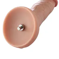 Гіперреалістичний фалоімітатор для секс-машин Hismith Hyper Realistic Silicone Dildo, KlicLok - Master