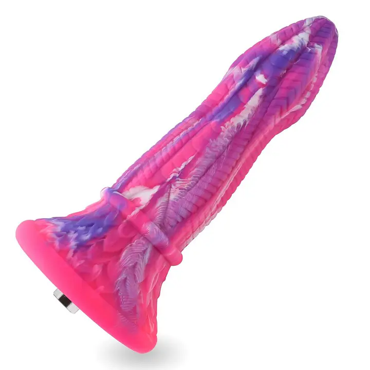 Фалоімітатор для секс-машин Hismith 10.3″ Silicone Monster Dildo Series, KlicLok та присоска - Master