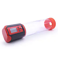 Автоматична вакуумна помпа Men Powerup Passion Pump Red, LED-табло, перезаряджувана, 8 режимів - Master