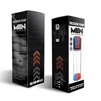 Автоматична вакуумна помпа Men Powerup Passion Pump Red, LED-табло, перезаряджувана, 8 режимів - Master