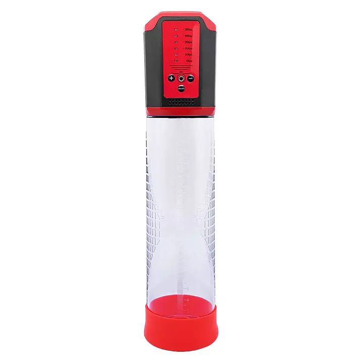 Автоматична вакуумна помпа Men Powerup Passion Enlargement system Red, перезаряджувана, 5 режимів - Master