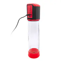 Автоматична вакуумна помпа Men Powerup Passion Enlargement system Red, перезаряджувана, 5 режимів - Master