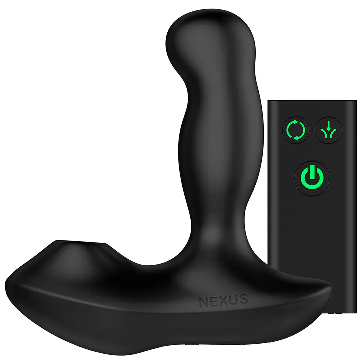 Масажер простати Nexus Revo Air з вакуумним стимулятором промежини та головкою, що обертається - Master