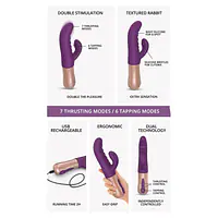 Подвійний пульсатор-кролик Love To Love SASSY BUNNY - PURPLE RAIN - Master