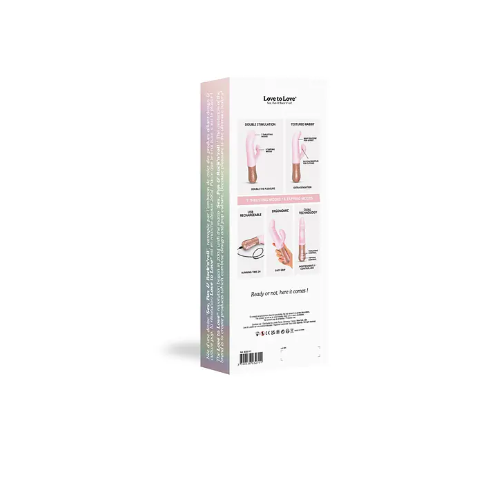 Подвійний пульсатор-кролик Love To Love SASSY BUNNY - BABY PINK - Master