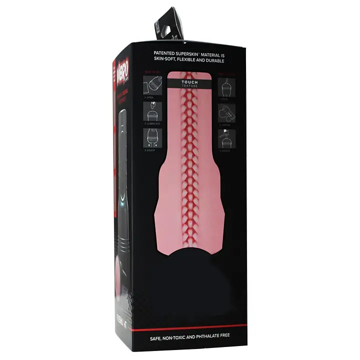 Мастурбатор з вібрацією Fleshlight Vibro Pink Lady Touch, три віброкулі, стимулювальний рельєф - Master