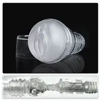 Мастурбатор-вагіна Fleshlight Ice Lady Crystal, напівпрозорий матеріал і корпус - Master