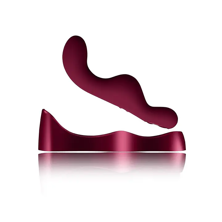 Універсальний sit-on-top вібратор Rocks Off Ruby Glow Blush, пульт ДК - Master