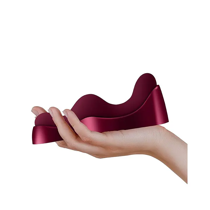 Універсальний sit-on-top вібратор Rocks Off Ruby Glow Blush, пульт ДК - Master