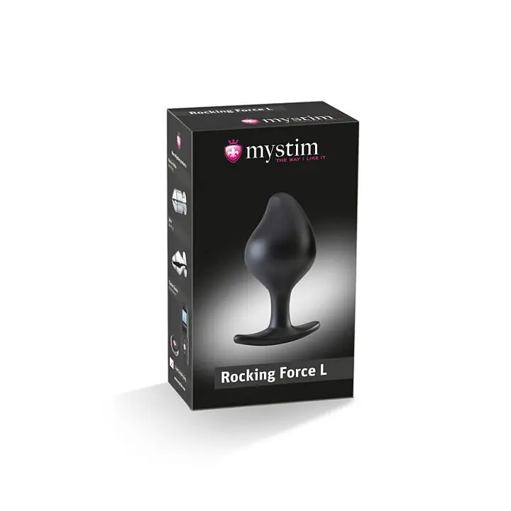 Силіконова анальна пробка Mystim Rocking Force L для електростимулятора, діаметр 4,7 см - Master