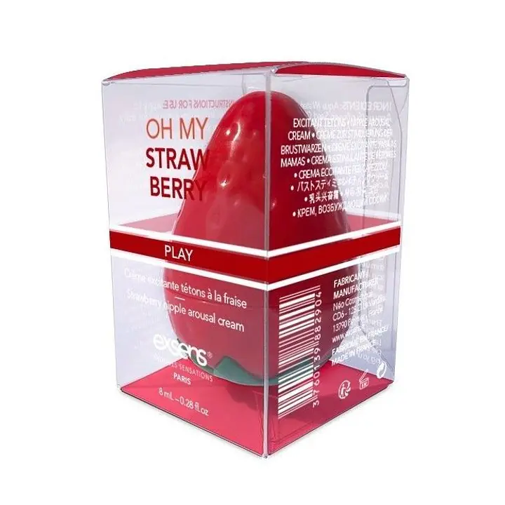 Збуджувальний крем для сосків EXSENS Oh My Strawberry (8 мл) з жожоба та олією ши, їстівний - Master