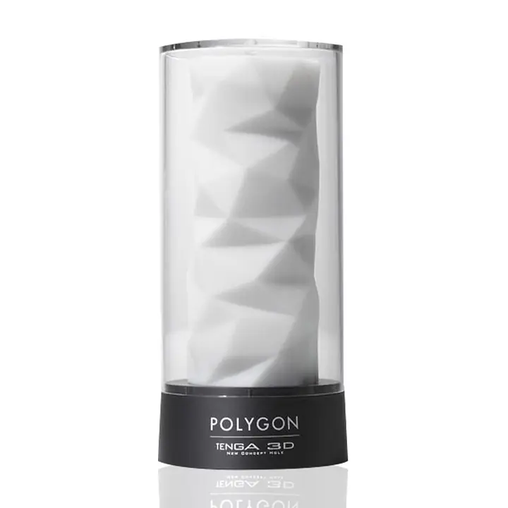 Мастурбатор Tenga 3D Polygon, дуже ніжний, з антибактеріального еластомеру зі сріблом - Master