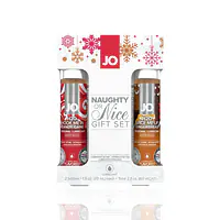 Набір лубрикантів JO Naughty or Nice Gift Set – Candy Cane&Gingerbread (2×30 мл) - Master