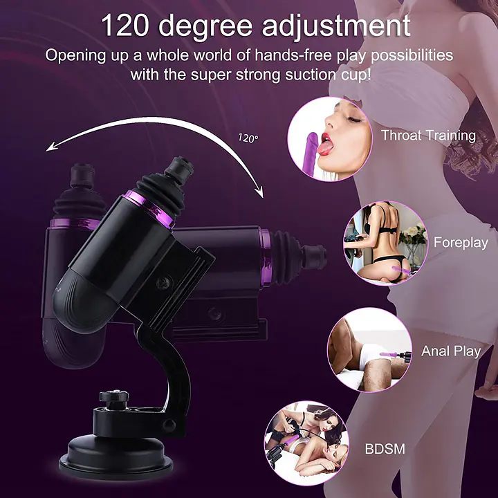 Міні секс-машина Hismith Mini Capsule Sex-Machine with Strong Suction Cup, потужна, перезаряджувана - Master