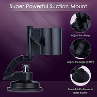 Міні секс-машина Hismith Mini Capsule Sex-Machine with Strong Suction Cup, потужна, перезаряджувана - Master