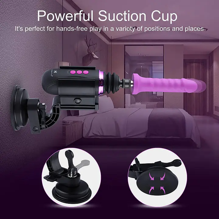 Міні секс-машина Hismith Mini Capsule Sex-Machine with Strong Suction Cup, потужна, перезаряджувана - Master