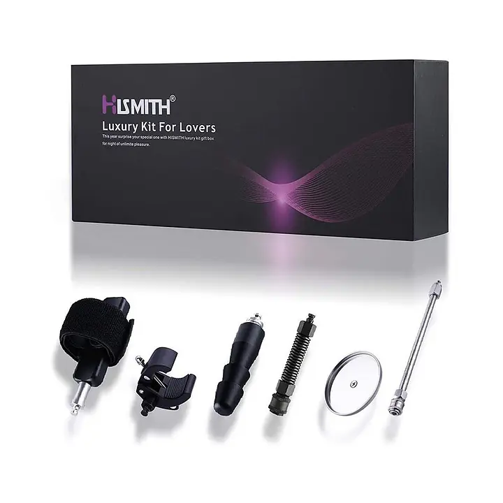 Набір адаптерів для секс-машин Hismith Luxury Kit - KlicLok System Set - Master