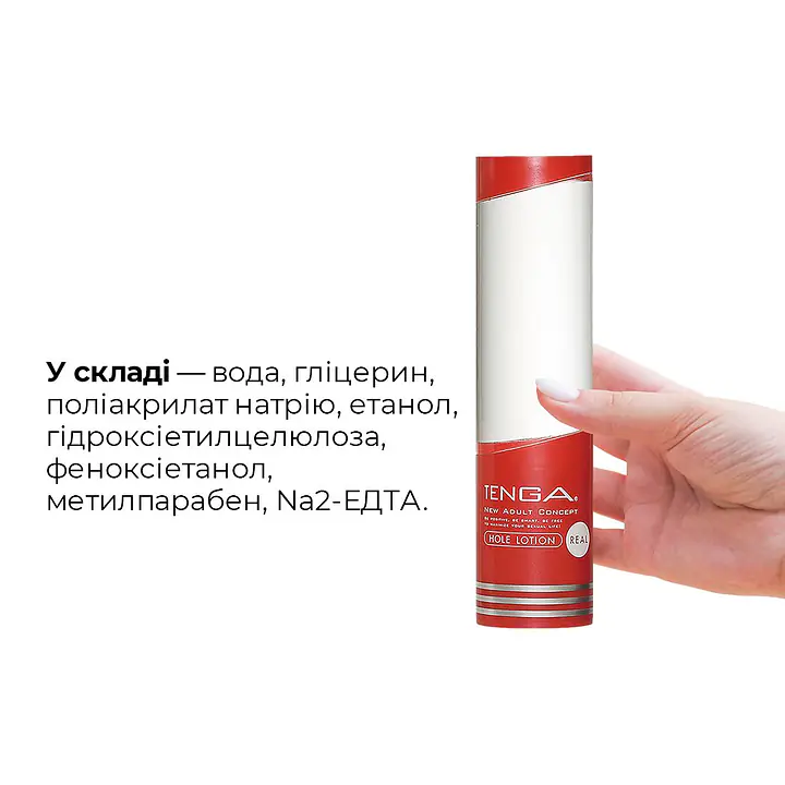 Лубрикант стандартної консистенції Tenga Hole Lotion Real (170 мл) на водній основі, універсальний - Master