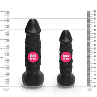 Крафтове мило-член із присоскою Pure Bliss MINI Black, натуральне - Master