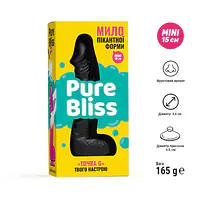 Крафтове мило-член із присоскою Pure Bliss MINI Black, натуральне - Master