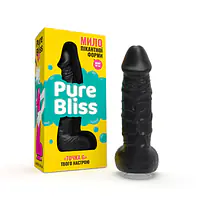 Крафтове мило-член із присоскою Pure Bliss MINI Black, натуральне - Master