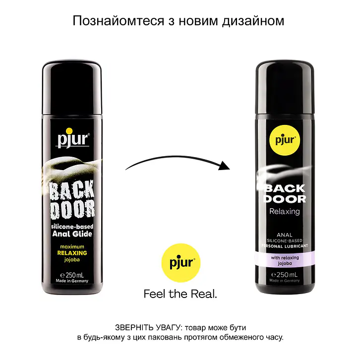 Анальна змазка pjur backdoor anal Relaxing jojoba silicone 250 мл на силіконовій основі з олією жожоба - Master