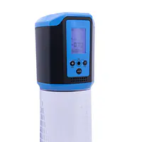 Автоматична вакуумна помпа Men Powerup Passion Pump Blue, LED-табло, перезаряджувана, 8 режимів - Master