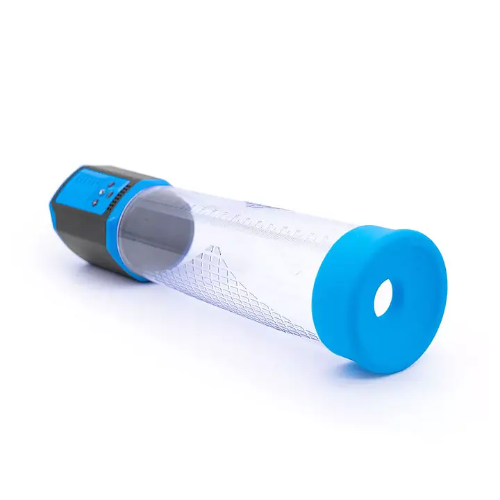 Автоматична вакуумна помпа Men Powerup Passion Enlargement system Blue, перезаряджувана, 5 режимів - Master